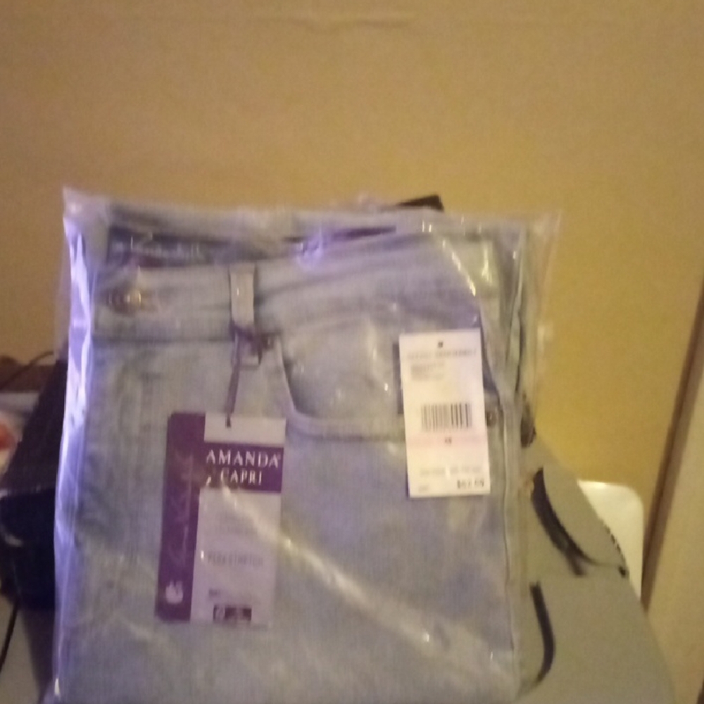 Gloria Vanderbilt Light Blue Amanda Capri Jeans